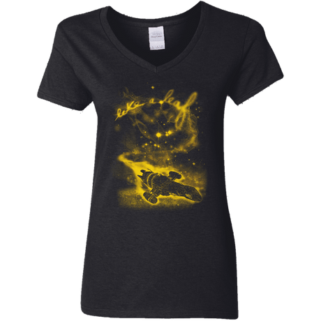 T-Shirts Black / S Like a Leaf Women's V-Neck T-Shirt