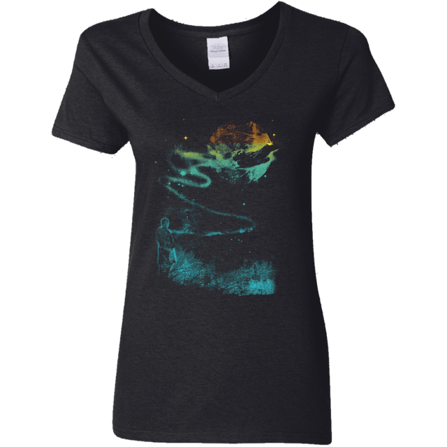 T-Shirts Black / S Like a Leaf Women's V-Neck T-Shirt