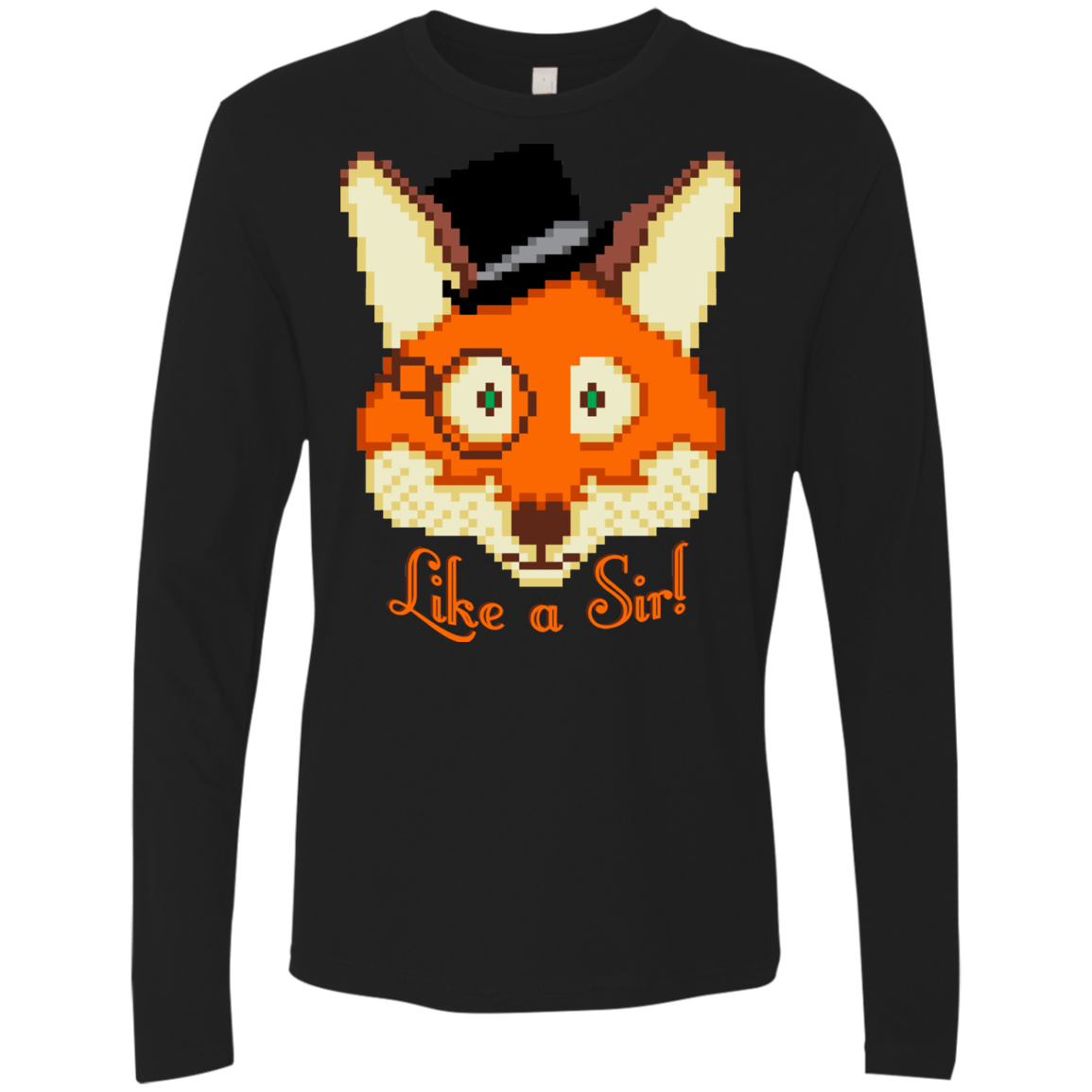 T-Shirts Black / S Like A Sir Men's Premium Long Sleeve