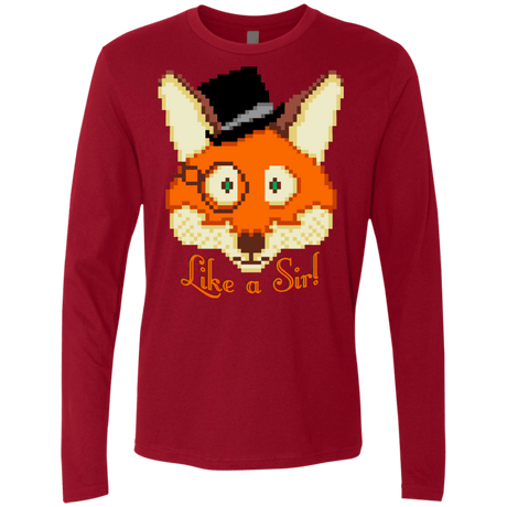 T-Shirts Cardinal / S Like A Sir Men's Premium Long Sleeve