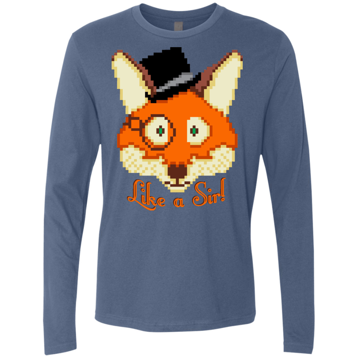 T-Shirts Indigo / S Like A Sir Men's Premium Long Sleeve