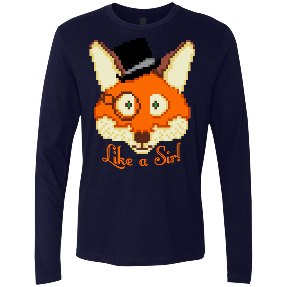 T-Shirts Midnight Navy / S Like A Sir Men's Premium Long Sleeve