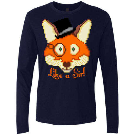 T-Shirts Midnight Navy / S Like A Sir Men's Premium Long Sleeve