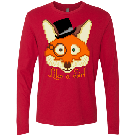 T-Shirts Red / S Like A Sir Men's Premium Long Sleeve