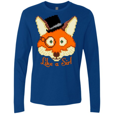 T-Shirts Royal / S Like A Sir Men's Premium Long Sleeve