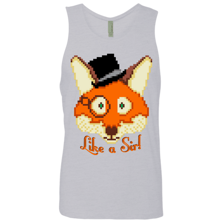 T-Shirts Heather Grey / S Like A Sir Men's Premium Tank Top