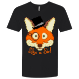 T-Shirts Black / X-Small Like A Sir Men's Premium V-Neck