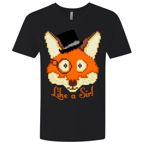 T-Shirts Black / X-Small Like A Sir Men's Premium V-Neck