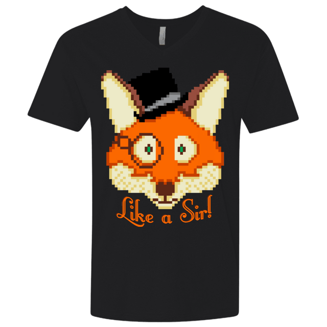 T-Shirts Black / X-Small Like A Sir Men's Premium V-Neck
