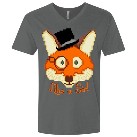 T-Shirts Heavy Metal / X-Small Like A Sir Men's Premium V-Neck