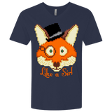 T-Shirts Midnight Navy / X-Small Like A Sir Men's Premium V-Neck