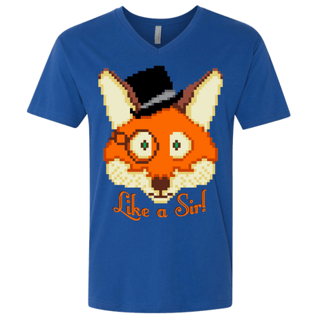 T-Shirts Royal / X-Small Like A Sir Men's Premium V-Neck