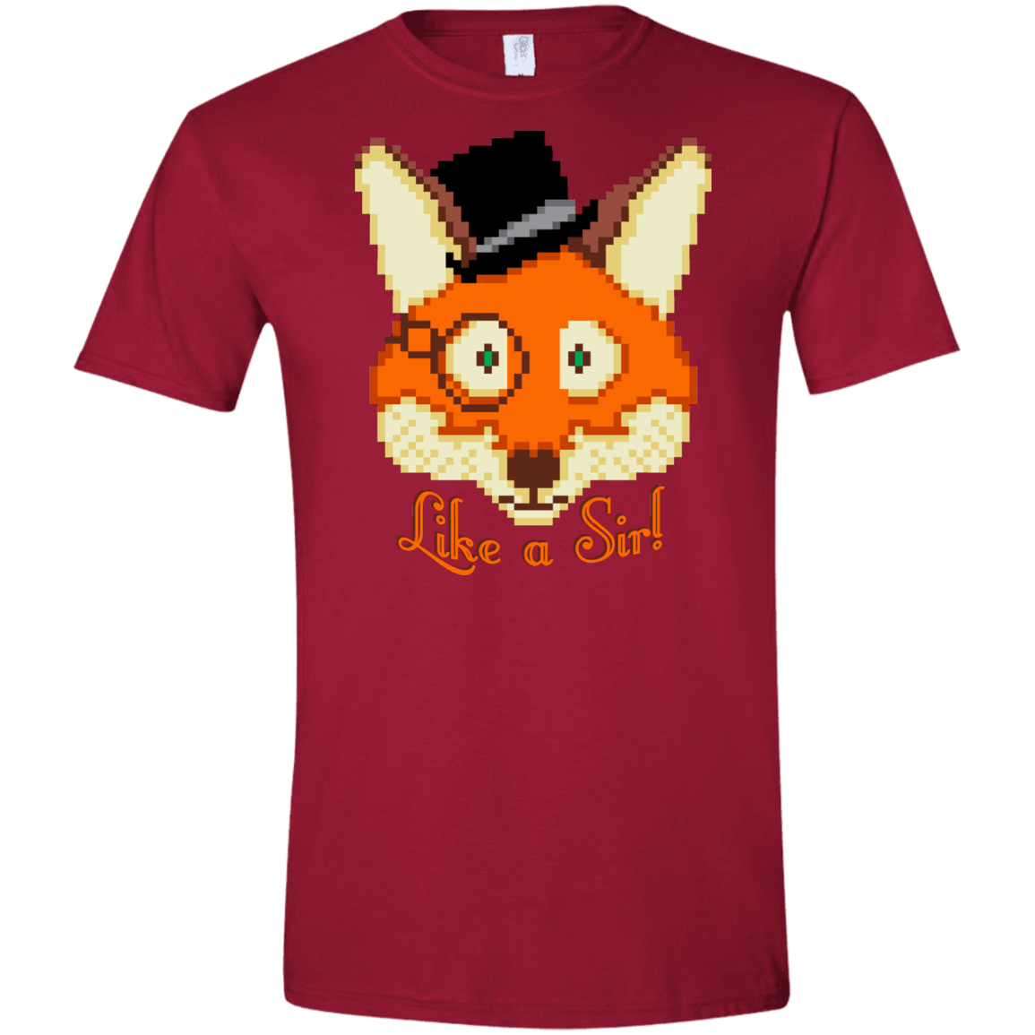 T-Shirts Cardinal Red / S Like A Sir Men's Semi-Fitted Softstyle