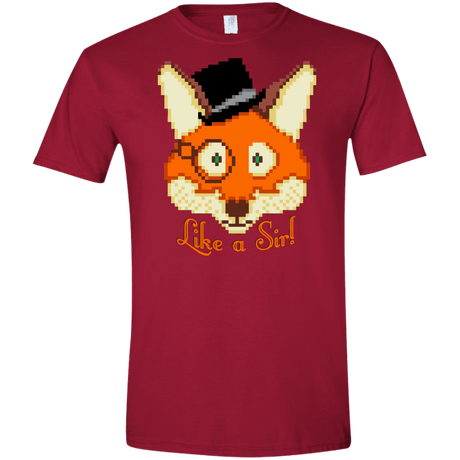 T-Shirts Cardinal Red / S Like A Sir Men's Semi-Fitted Softstyle