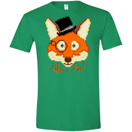 T-Shirts Heather Irish Green / S Like A Sir Men's Semi-Fitted Softstyle
