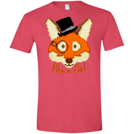 T-Shirts Heather Red / S Like A Sir Men's Semi-Fitted Softstyle