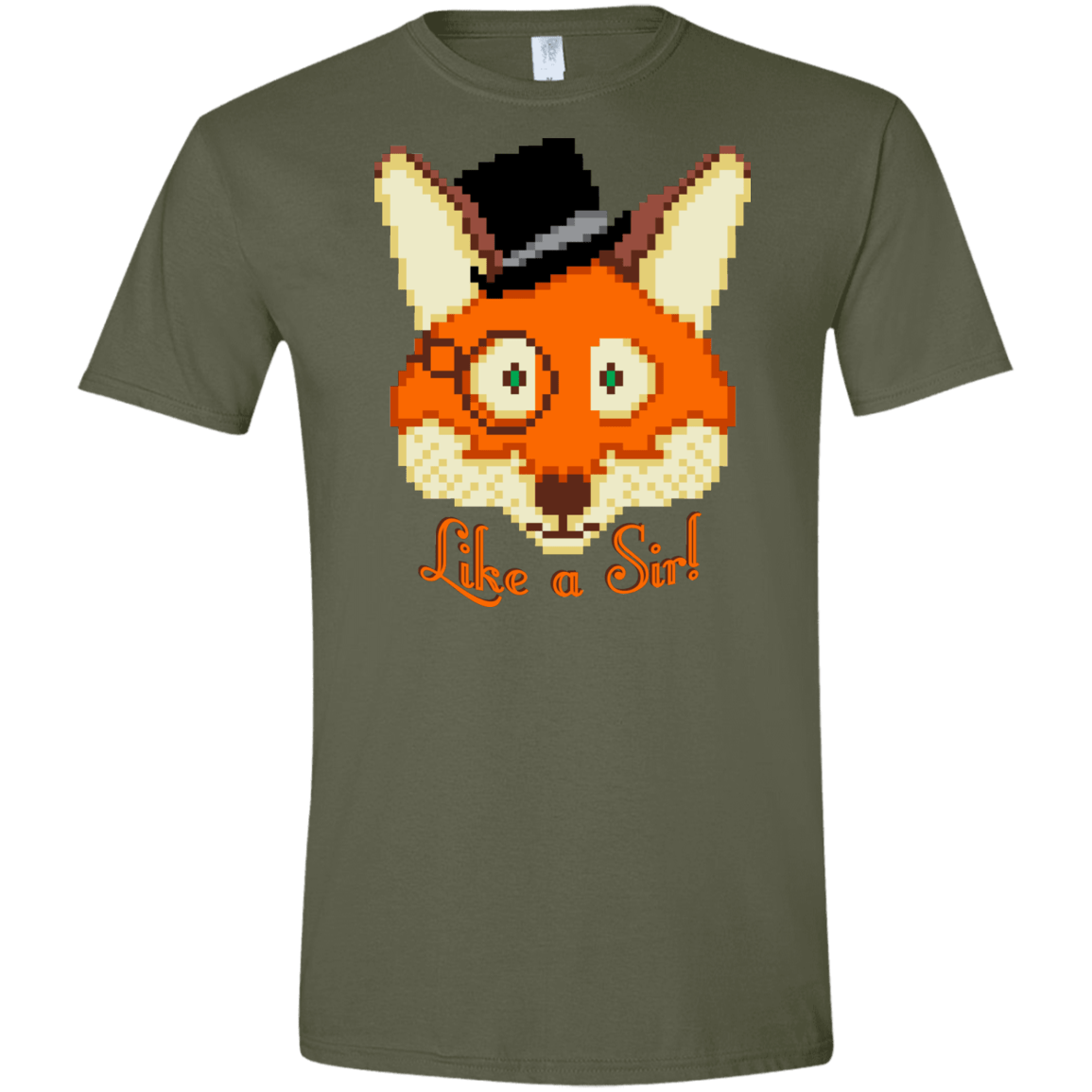T-Shirts Military Green / S Like A Sir Men's Semi-Fitted Softstyle