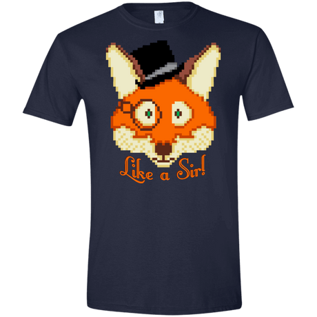 T-Shirts Navy / X-Small Like A Sir Men's Semi-Fitted Softstyle