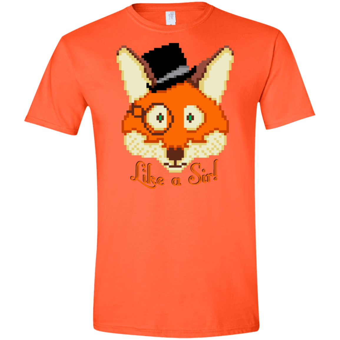 T-Shirts Orange / S Like A Sir Men's Semi-Fitted Softstyle