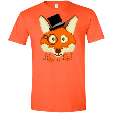 T-Shirts Orange / S Like A Sir Men's Semi-Fitted Softstyle