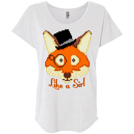 T-Shirts Heather White / X-Small Like A Sir Triblend Dolman Sleeve