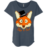 T-Shirts Indigo / X-Small Like A Sir Triblend Dolman Sleeve