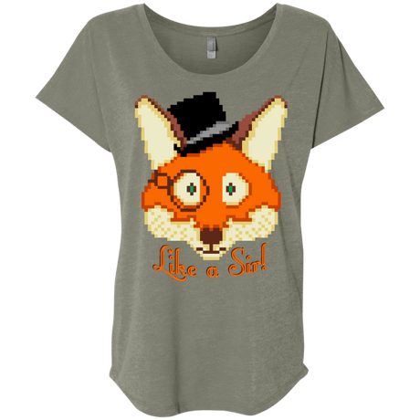 T-Shirts Venetian Grey / X-Small Like A Sir Triblend Dolman Sleeve