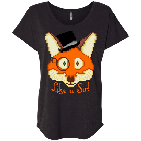 T-Shirts Vintage Black / X-Small Like A Sir Triblend Dolman Sleeve