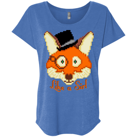 T-Shirts Vintage Royal / X-Small Like A Sir Triblend Dolman Sleeve