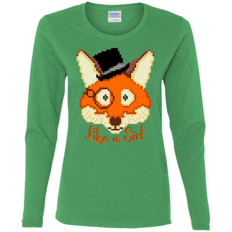 T-Shirts Irish Green / S Like A Sir Women's Long Sleeve T-Shirt