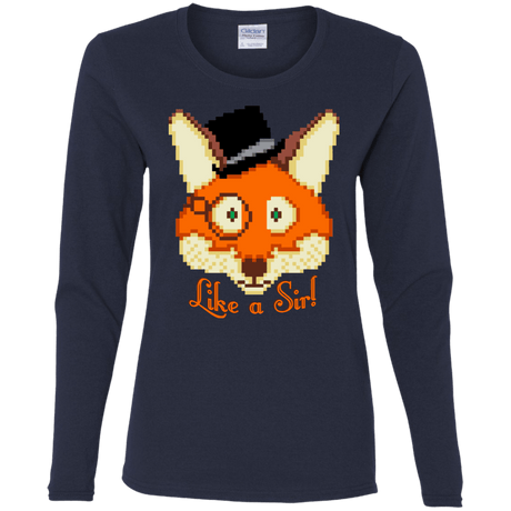 T-Shirts Navy / S Like A Sir Women's Long Sleeve T-Shirt