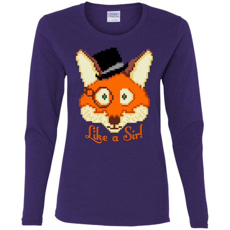 T-Shirts Purple / S Like A Sir Women's Long Sleeve T-Shirt