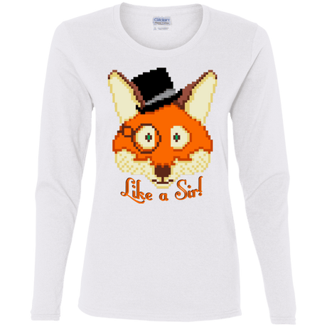 T-Shirts White / S Like A Sir Women's Long Sleeve T-Shirt