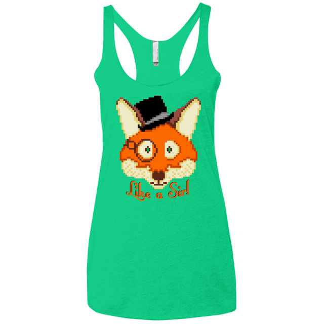 T-Shirts Envy / X-Small Like A Sir Women's Triblend Racerback Tank