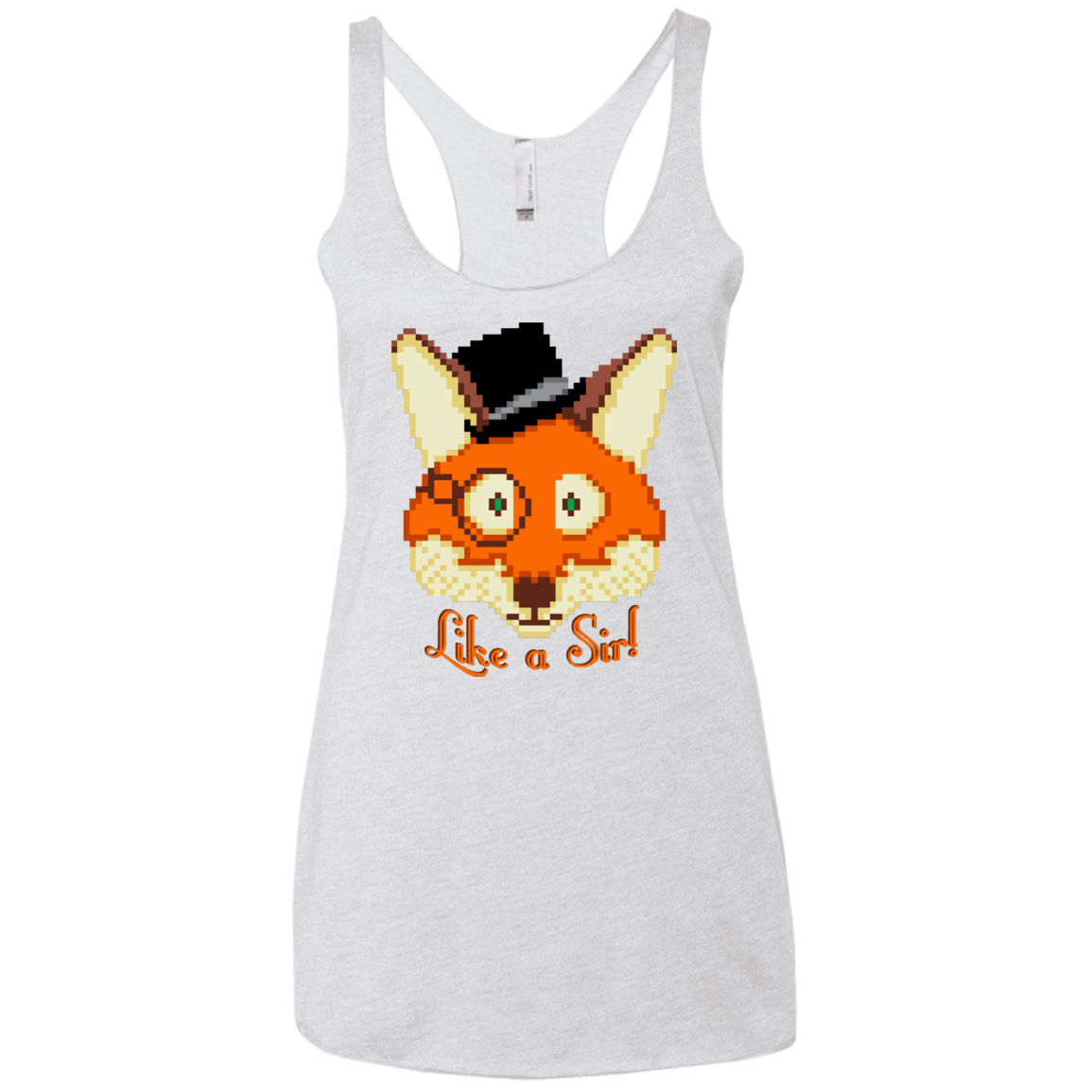 T-Shirts Heather White / X-Small Like A Sir Women's Triblend Racerback Tank