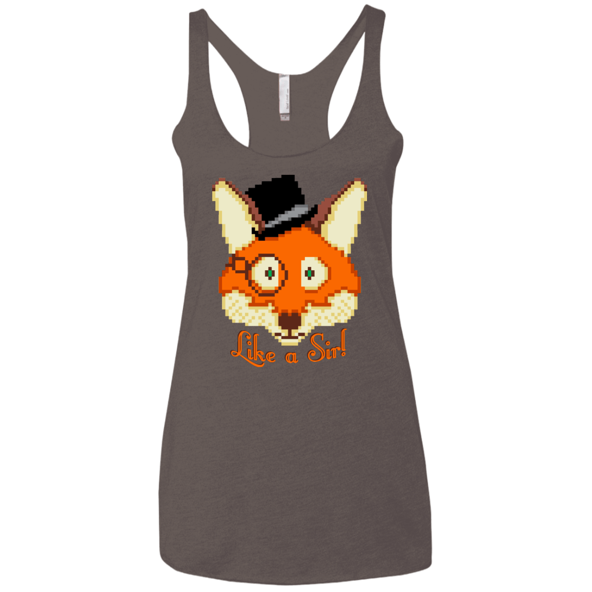 T-Shirts Macchiato / X-Small Like A Sir Women's Triblend Racerback Tank