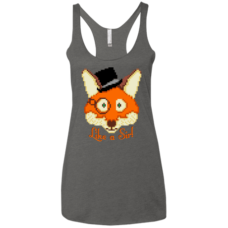 T-Shirts Premium Heather / X-Small Like A Sir Women's Triblend Racerback Tank