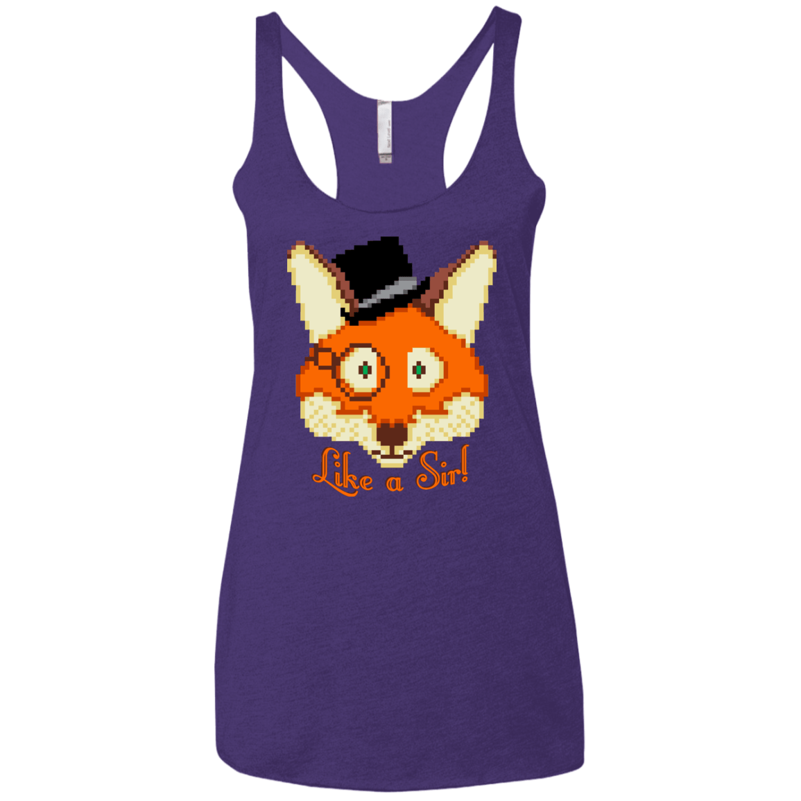 T-Shirts Purple Rush / X-Small Like A Sir Women's Triblend Racerback Tank