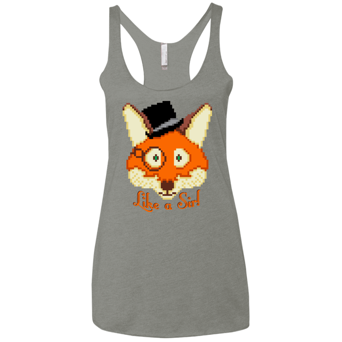 T-Shirts Venetian Grey / X-Small Like A Sir Women's Triblend Racerback Tank