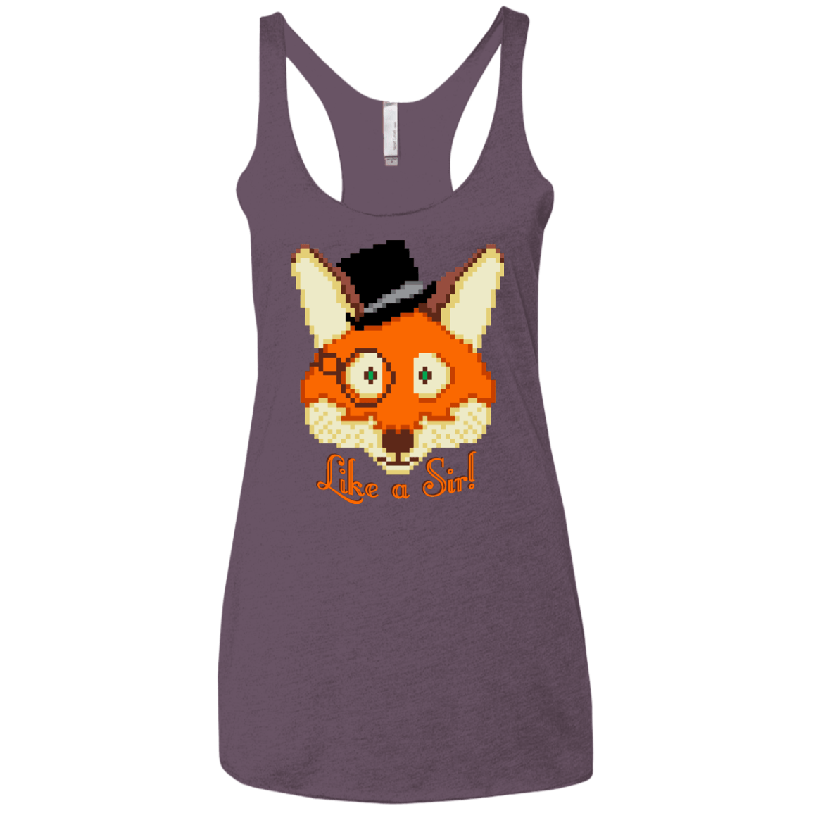 T-Shirts Vintage Purple / X-Small Like A Sir Women's Triblend Racerback Tank