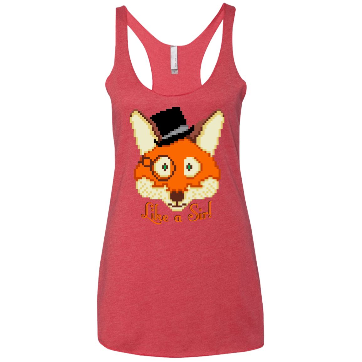 T-Shirts Vintage Red / X-Small Like A Sir Women's Triblend Racerback Tank