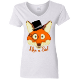 T-Shirts White / S Like A Sir Women's V-Neck T-Shirt