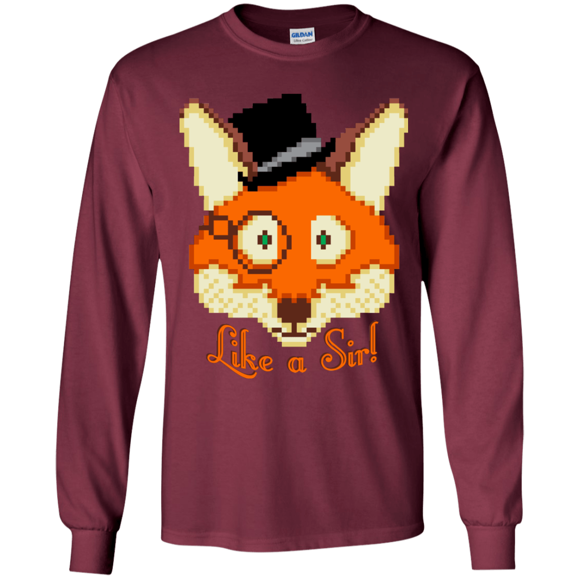 T-Shirts Maroon / YS Like A Sir Youth Long Sleeve T-Shirt