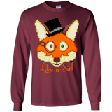 T-Shirts Maroon / YS Like A Sir Youth Long Sleeve T-Shirt