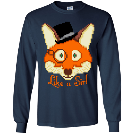 T-Shirts Navy / YS Like A Sir Youth Long Sleeve T-Shirt