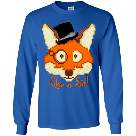 T-Shirts Royal / YS Like A Sir Youth Long Sleeve T-Shirt