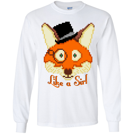T-Shirts White / YS Like A Sir Youth Long Sleeve T-Shirt