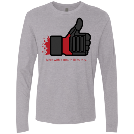 T-Shirts Heather Grey / Small Like Merc Men's Premium Long Sleeve