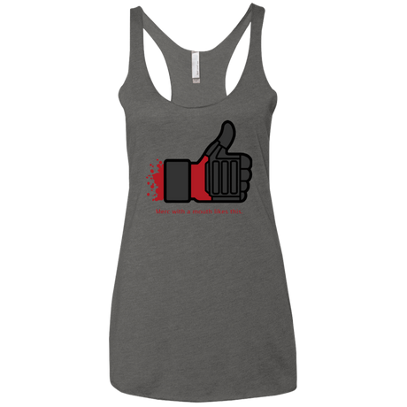 T-Shirts Premium Heather / X-Small Like Merc Women's Triblend Racerback Tank