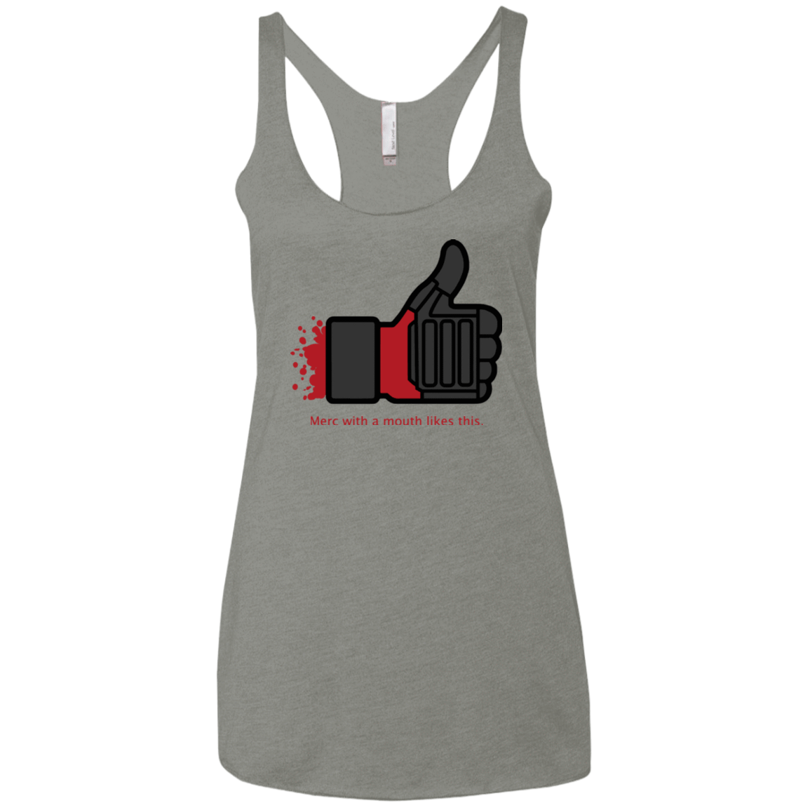 T-Shirts Venetian Grey / X-Small Like Merc Women's Triblend Racerback Tank